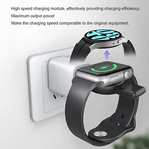 2in1 Wireless Watch Charger For Apple iWatch 9 8 7 SE/Samsung Galaxy Watch 6 5 4 - Picture 1 of 17