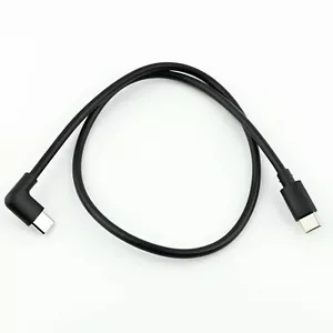 Cavo dati ricarica rapida USB-C a USB-C ad angolo retto 50 cm per iPhone 15 16 Pro - Foto 1 di 3