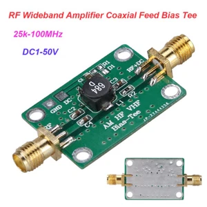 Bias Tee Wideband 25k-100MHz For HAM Radio RTL SDR LNA Low Noise Amplifier 1-50 - Zdjęcie 1 z 10