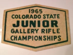 ?Vintage NRA Felt Patch 1965? Colorado State Junior Gallery Rifle Championships - Picture 1 of 5