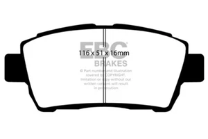 Pastiglie freno anteriori EBC Greenstuff per Toyota Yaris 1.5 (NCP13) (2001>06) - Foto 1 di 1