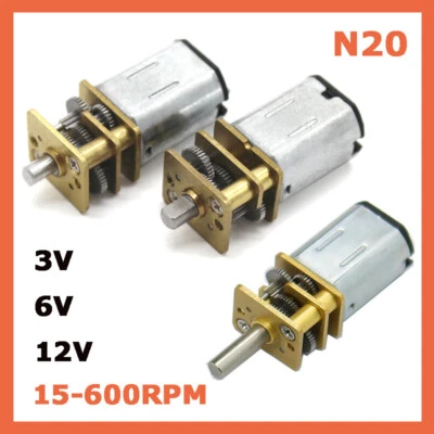 Mini Getriebemotor N20 Metall Getriebe Motor für Modellbau 3V 6V 12V, 15-600RMP - Bild 1 von 4