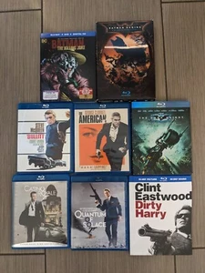Blu-Ray Movies Craig Eastwood Bale Clooney McQueen Batman Bond Dirty Harry - Picture 1 of 1