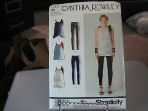 Simplicity Cynthia Rowley 1372 Mini Dress, Tunic & Leggings Pattern - Size 6-14