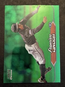 2024 Topps Stadium Club Francisco Lindor #193 Chrome Green Refractor Mets - Picture 1 of 2