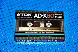 TDK AD-X 60 TYPE I 1982 JAPAN BLANK CASSETTE TAPE (1) (SEALED) - Picture 1 of 5