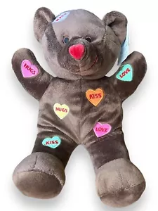 Dan Dee Orso Profumato Marrone Peluche Marrone Conversazione Cuori Regalo San Valentino - Foto 1 di 7