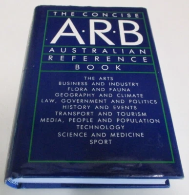 The Concise Australian Reference Book (ARB) - First Edition - 495 Pages - 1986 - image 1 of 4