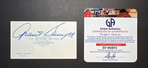 Grant Sawyer 21st Democratic Governor of Nevada 1959 - 1967 Autograph w/COA - Picture 1 of 2