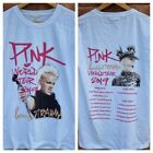 Pink 2019 T Shirt Beautiful Trauma Tour Official Backprint White MEDIUM