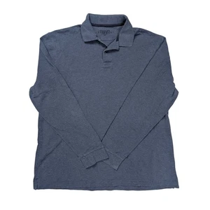 Charles Tyrwhitt dunkelblau 1/4 Knopf Langarm Kragen Polo Herren Größe XL - Bild 1 von 5