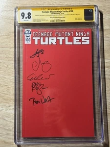 CGC 9.8 TMNT #100 Red Sketch SS 5X “Death” Of Splinter - Picture 1 of 2