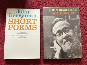 Lot 2 John Berryman Erstausgaben Kurzgedichte 1967 Wahnvorstellungen usw. 1972 HC/DJ - Bild 1 von 10