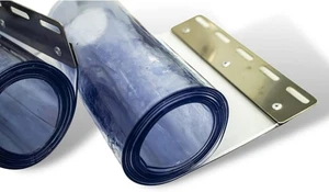 AirTech-UK PVC Door Strip Curtain Replacement Strip- 3mm x 300mm x 4m - Picture 1 of 4