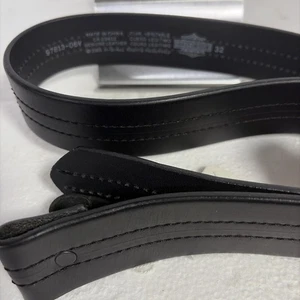 Klassischer Harley Davidson Ledergürtel Gr. 32 ohne Schnalle 97813-06v 2005 Neu - Bild 1 von 5