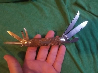 Navaja de bolsillo vintage Natenburg Strauss Co Alemania 6 hojas  Foto 1 de 4