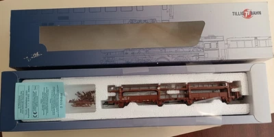 Modelleisenbahn Tillig Spur TT 18591 Autotransportwagen Einheit der DR in OVP - Bild 1 von 4