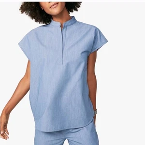 FIGS Damen Rafaela Oversized Scrub Top Blau Größe L Neu mit Etikett - Bild 1 von 5