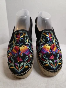 Sam Edelman Größe 10 Carrin Plateau Espadrille Blumenmuster Fisch Canvas SIEHE BESCHREIBUNG. - Bild 1 von 17
