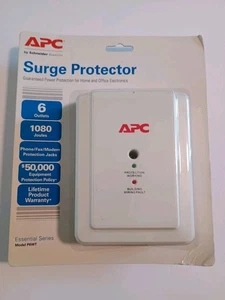 APC P6WT SurgeArrest Essential 6 Steckdosen Überspannungsschutz weiß - Bild 1 von 2