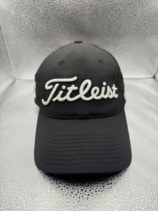 Titleist Golf Hat Cap Strap Back Black Pro V1 Mens FJ Script Embroidery - Picture 1 of 8