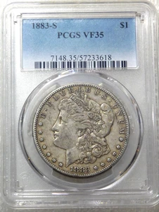 1883 S Morgan Silver Dollar PCGS VF35 Original Just Graded New Holder #C119 - Picture 1 of 4