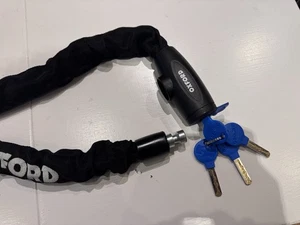 OXFORD GP Chain8 2,0m x 8mm rund Motorrad Fahrrad Kettenschloss schwarz - Bild 1 von 3