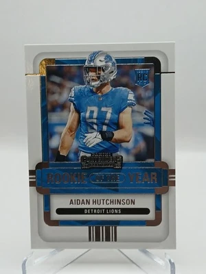 2022 Panini Contenders ROY-AHU Aidan Hutchinson Rookie of the Year RC Football - Image 1 of 2