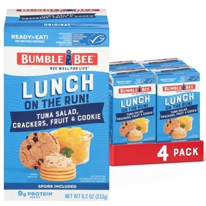 Bumble Bee Lunch On The Run Tuna Salad with Crackers 8.2 Ounce (Pack of 4) - Picture 1 of 8