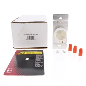 Cooper weiß einpolig rotierend 3 Geschwindigkeiten Deckenventilator Steuerung EIN/AUS 1,5 A 6008 W - Bild 1 von 8