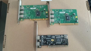 scheda PCI/ ADD-ON lotto 3 pezzi 2 FIREWIRE/1 USB - Photo 1/8