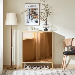 SoBuy Aparador Moderno Mueble de Pasillo con 5 Compartimentos y Estantes FSB96-G - Imagen 1 de 7