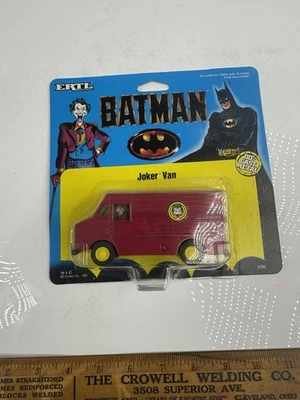 1989 ERTL Vintage DC Comics Batman Movie Joker Van 1/48 Scale DieCast New 🦇 - Image 1 of 4