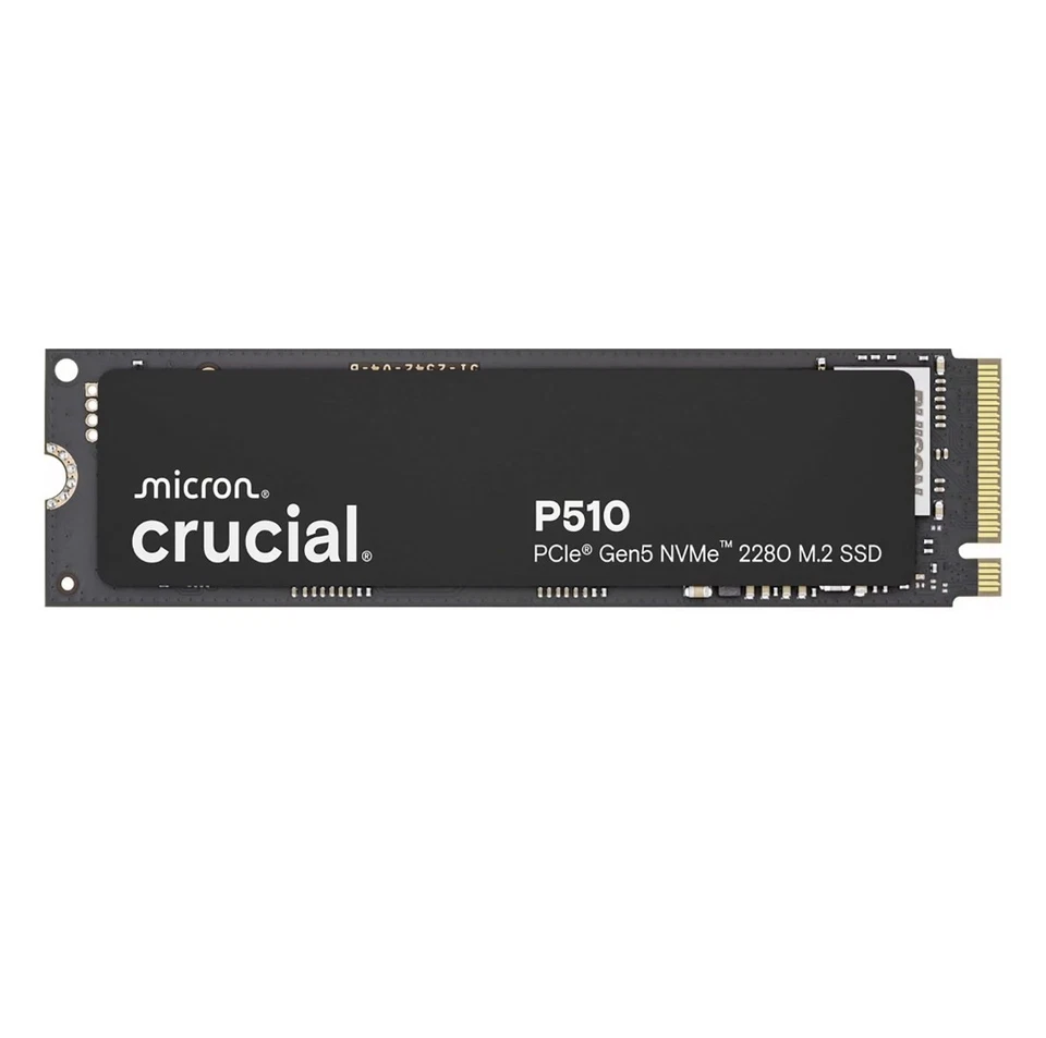 Crucial P510 SSD 1TB M.2 NVMe PCIe 5.0 x4 Gen5, bis zu 11.000 MB/s Lesen, 9.500  - Image 1 of 4