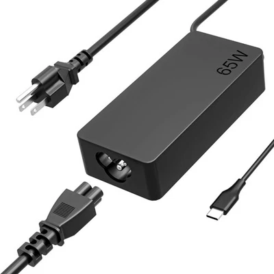 65W Laptop Charger Type C USB-C AC Adapter for Lenovo/Dell/Asus/MacBook Pro &Air - Image 1 of 4