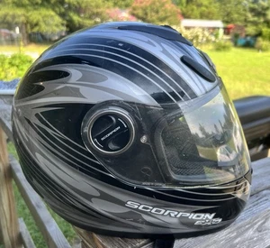 Scorpion EXO-700 Raider Full Face Motorcycle Helmet XL Black/Silver DOT SNELL - Picture 1 of 13