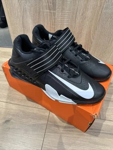 Nike Savaleos schwarz & grau Herren Größe 10,5 UK Gewichtheben Schuhe Turnschuhe - Bild 1 von 5