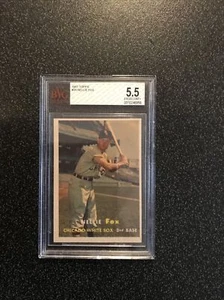 NELLIE FOX 1957 Topps Set-Break CARD#38 BVG 5.5 EX-EXMINT WHITE SOX - Picture 1 of 4