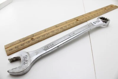 S-K Wayne Tools C-22  11/16" 12-Point SAE Chrome Combination Wrench  USA - Image 1 of 4