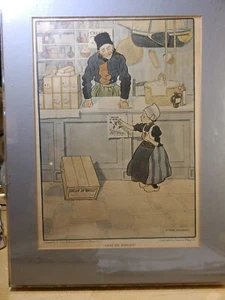 Vintage Cream Of Wheat Ad " Lest We Forget" By B Cory Kilvert In Matted Display  - Picture 1 of 14