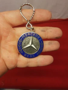 GENUINE VTG MERCEDES-BENZ ENAMEL KEYCHAIN EUROPEAN MOTORS SAN FRANCISCO IF FOUND - Bild 1 von 9