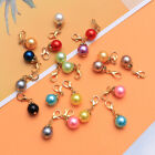 20 Pcs Crystal Dangle Pendants DIY Accessories Glass Pearl Charms