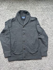 Ralph Lauren Polo Black Button Down Jacket With Front Pockets Size Medium