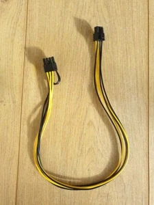 6 PIN PCIE - PCI-E GPU 6-pin to 6+2-pin(6-pin/8-pin) 50cm Power Cable - Picture 1 of 6