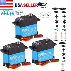 3X 35kg Waterproof Full Metal Gear Digital Servo HIGH TORQUE & SPEED for RC Car - Picture 1 of 10