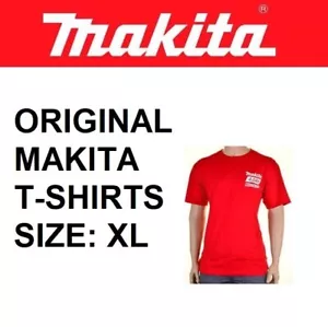 T-shirt originale Makita XL taglia promozionale articolo rosso bianco logo extra large - Foto 1 di 13