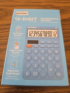 CATIGA Desktop Calculator with 12 Digit LCD Display Screen, Home or Office Use - Picture 1 of 6