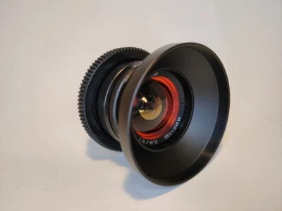 Mir 1v 37mm f2 Cine mod lens Canon EF ANAMORPHIC BOKEH and FLARE Amber For  Film - Image 1 of 4