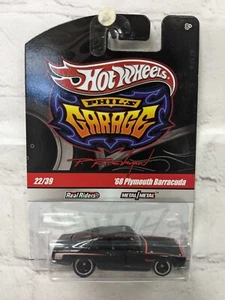 Hot Wheels Phil's Garage '68 Plymouth Barracuda Black #22/39 Real Ride CHASE - Bild 1 von 3