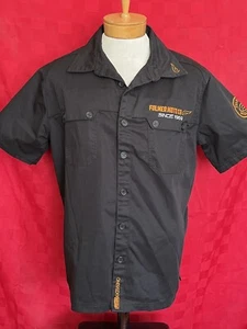 NEU Fulmer Motorrad Moto 1969 Crew Pit Button Down Größe XL Biker Shop Shirt - Bild 1 von 11